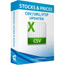 Stocks and prices updater via CSV / URL / FTP + stock alerts Prestashop Module